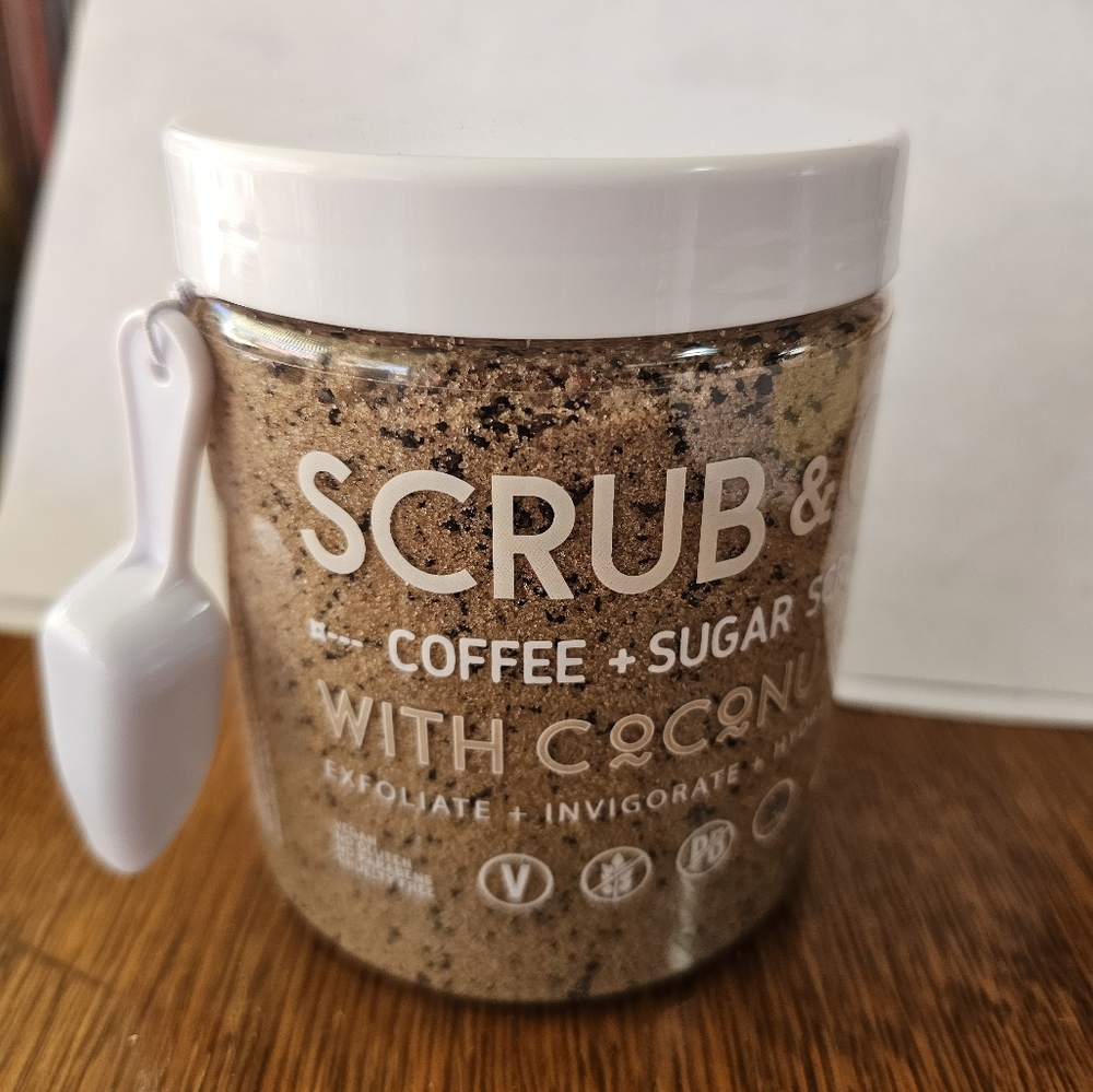 SCUB & CO. Coffee Sugar Scrub with Coconut Oil  (Made in USA)